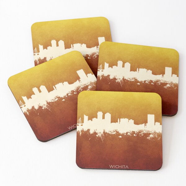 Artikelvorschau, Wichita Kansas Skyline entworfen und verkauft von ArtPrints.