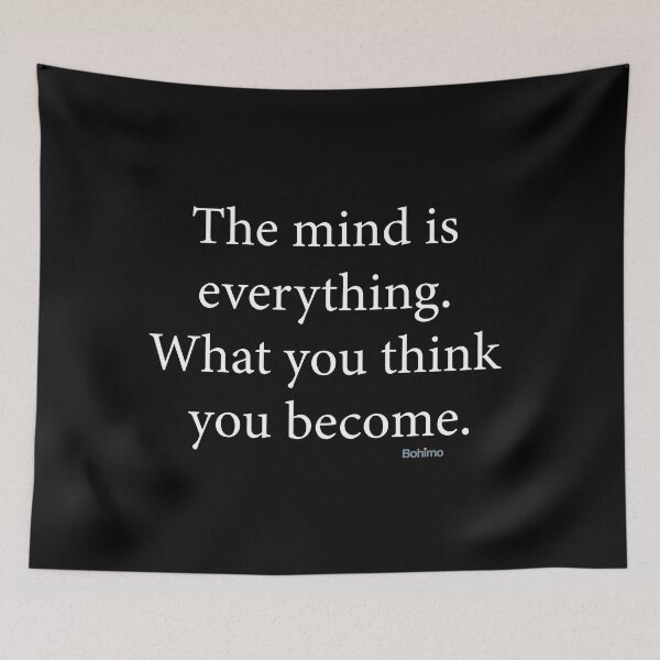 Item preview, The mind is...Buddha Quotes. Meditation, Yoga and Wisdom Quotes. Own it. Wear it. Bohimo designed and sold by Bohimo.