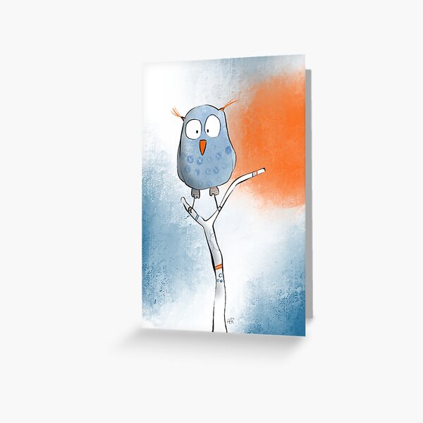 Owl Grußkarte