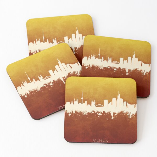 Item preview, Vilnius Lithuania Skyline designed and sold by ArtPrints.