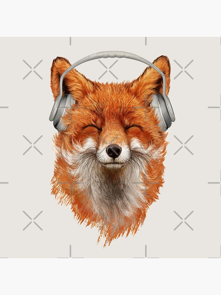 Smiling Musical Fox by 38Sunsets