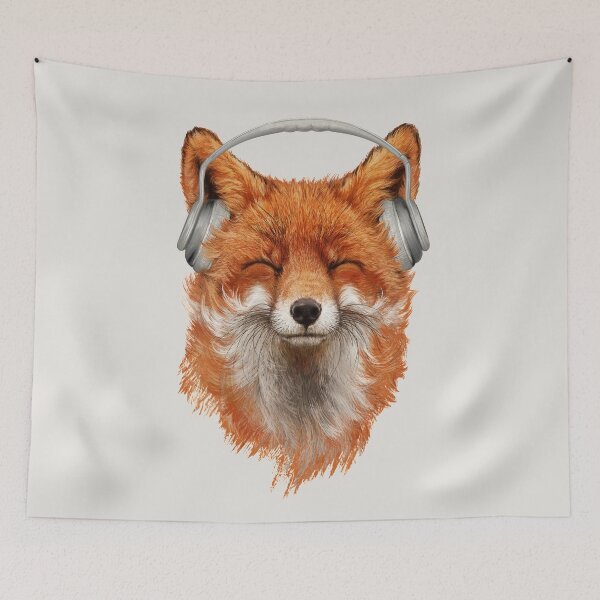 Item preview, Smiling Musical Fox designed and sold by 38Sunsets.