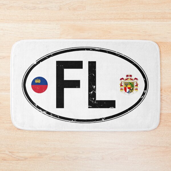 Item preview, Liechtenstein Oval Country Code Decal designed and sold by rogue-design.
