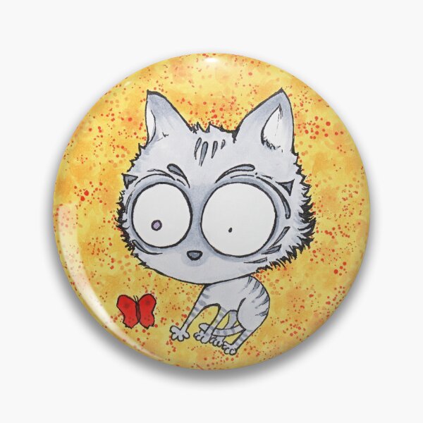 Item preview, Cat frightened by a butterfly designed and sold by chidori.