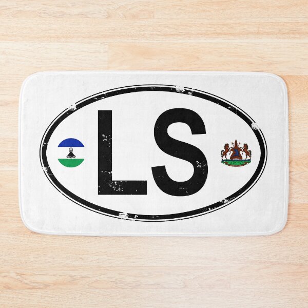 Item preview, Lesotho Oval Country Code Decal designed and sold by rogue-design.