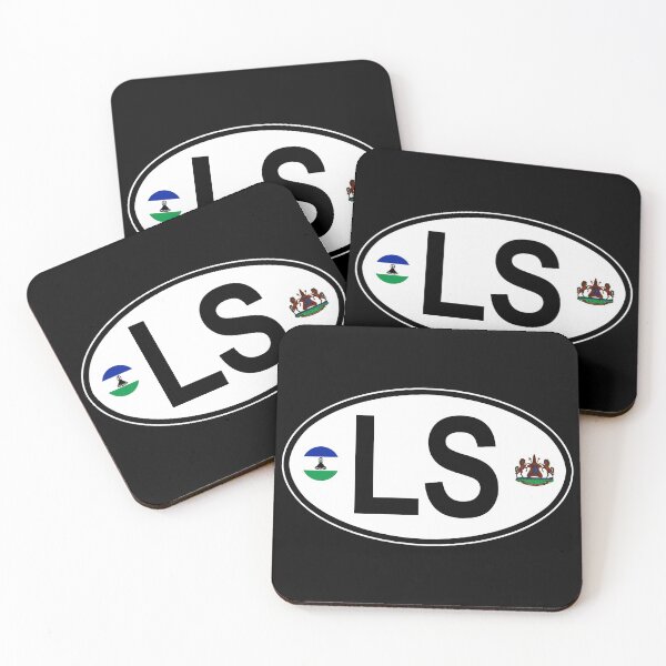 Item preview, Lesotho Oval Country Code Decal designed and sold by rogue-design.