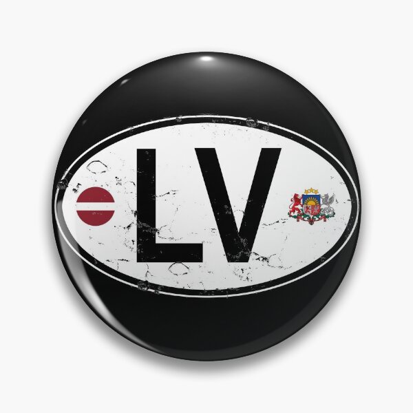 Item preview, Latvia Oval Country Code Decal designed and sold by rogue-design.