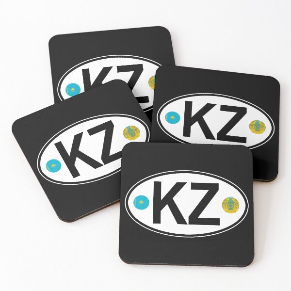 Item preview, Kazakhstan Oval Country Code Decal designed and sold by rogue-design.
