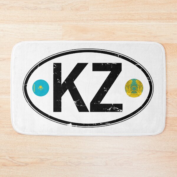 Item preview, Kazakhstan Oval Country Code Decal designed and sold by rogue-design.