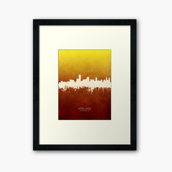 Item preview, Adelaide Australia Skyline designed and sold by ArtPrints.