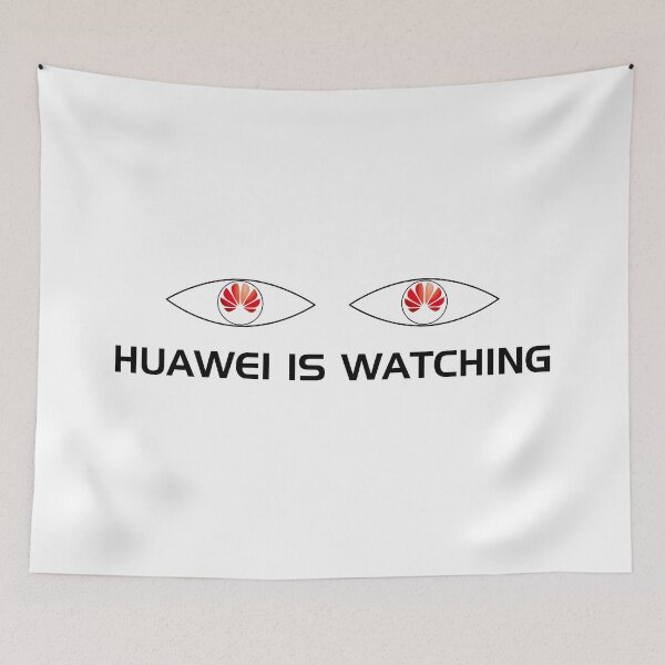 Item preview, Huawei is Watching | Eyes | Black Print designed and sold by SJ Designs.