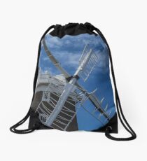 The windmill at Cley Drawstring Bag