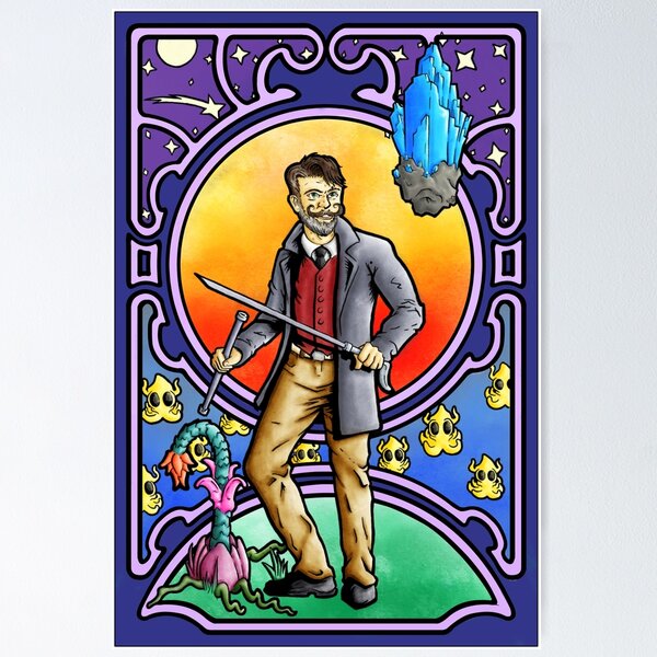 Item preview, The Man Who Found The Future designed and sold by ShaunSundayArt.