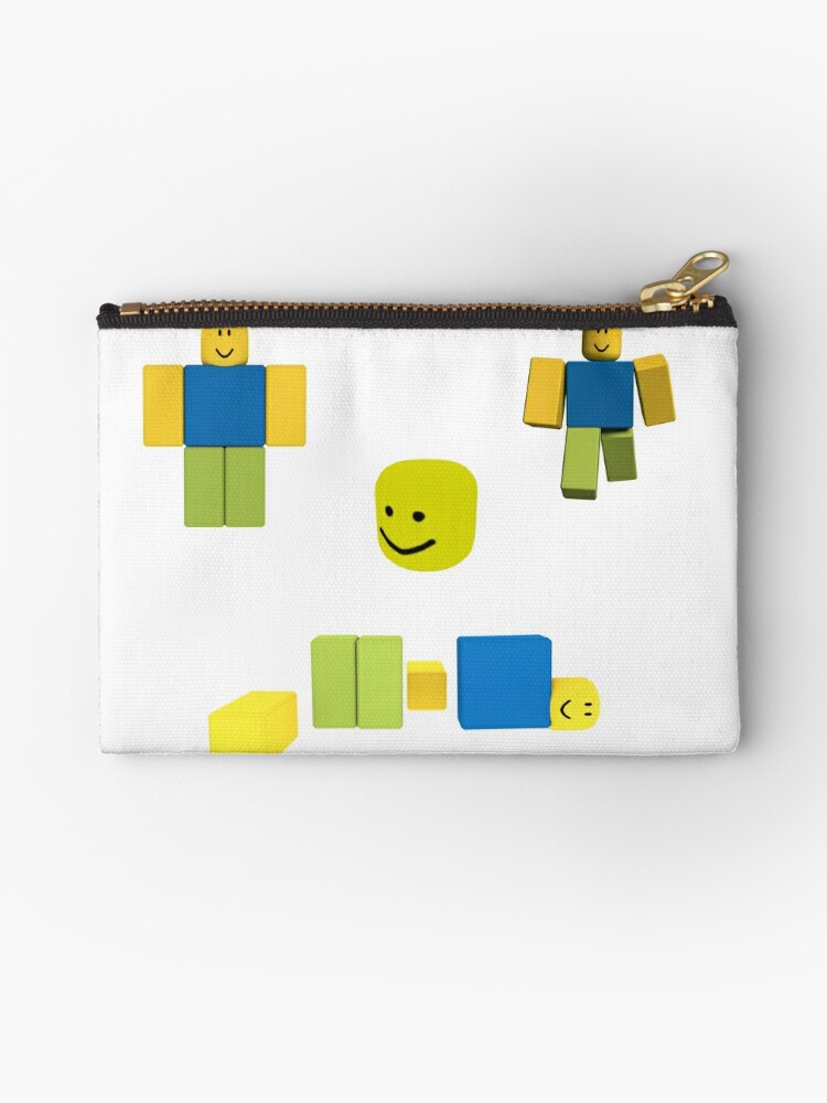 Roblox Oof Noobs Sticker Pack Zipper Pouch By Smoothnoob Redbubble - redbubble stickers roblox