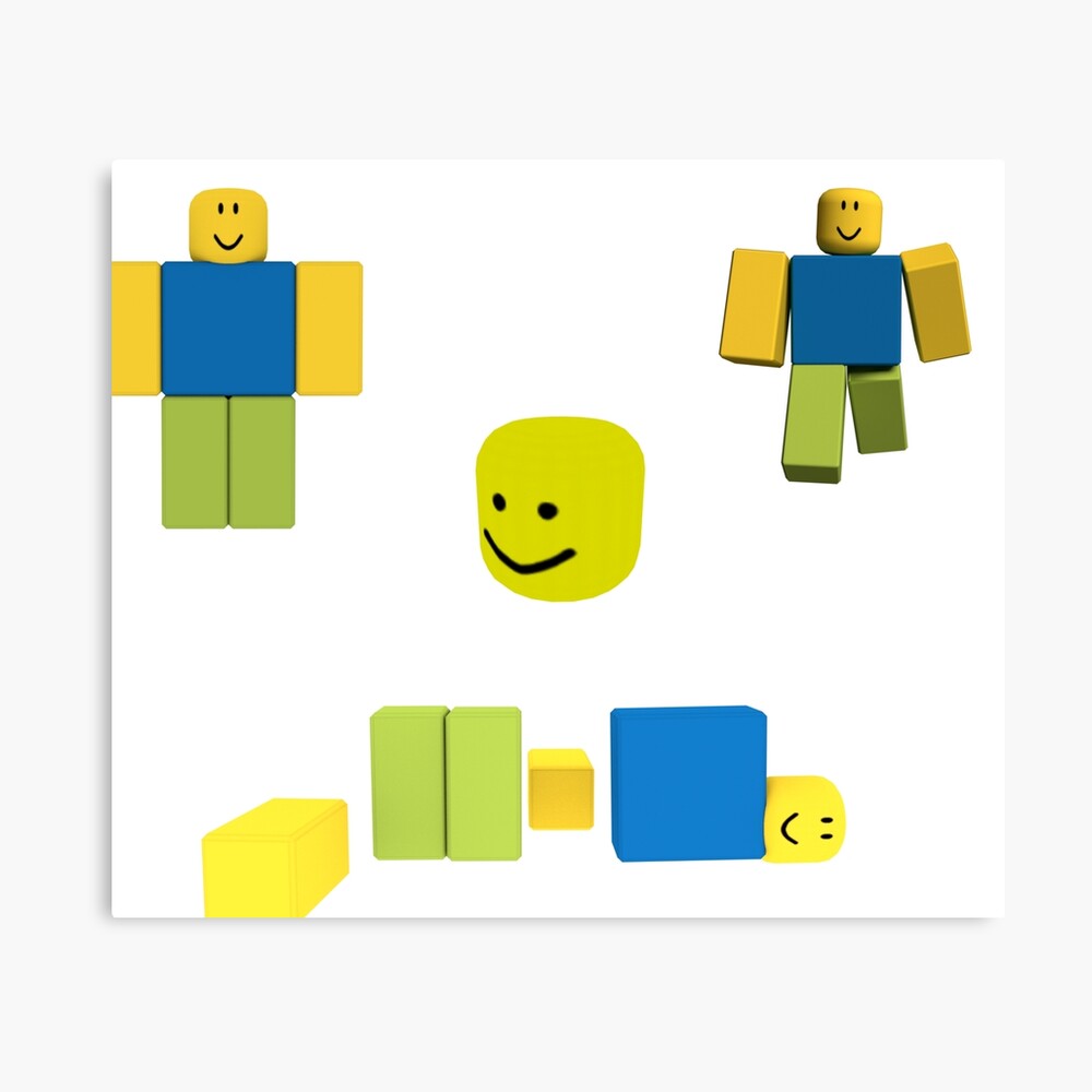 Roblox Oof Noobs Sticker Pack Photographic Print By Smoothnoob Redbubble - roblox picture of noobs dieing
