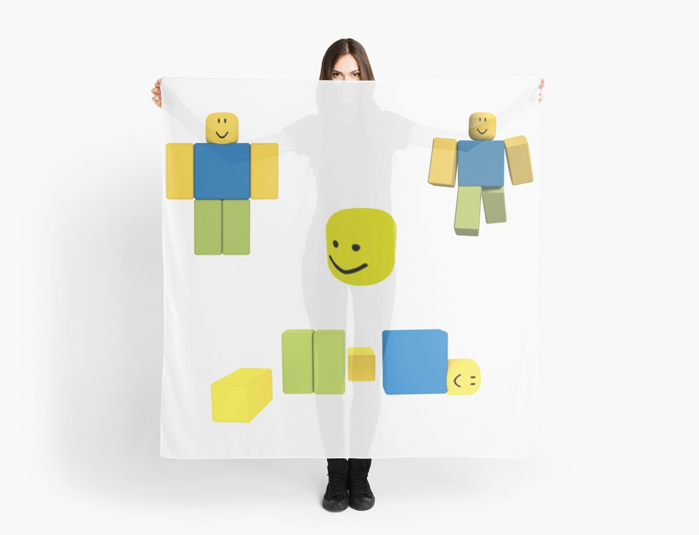 Roblox Oof Noobs Sticker Pack Scarf By Smoothnoob Redbubble - roblox oof reverse