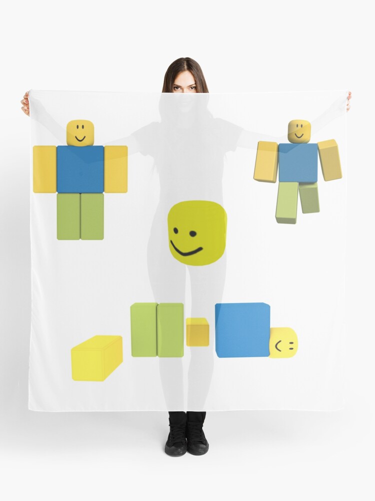 Roblox Oof Noobs Sticker Pack Scarf By Smoothnoob Redbubble - big noob head for find the noobs roblox