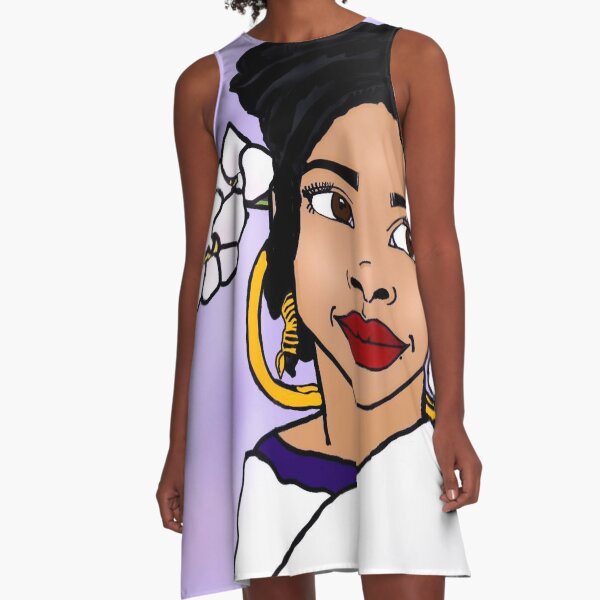 Daydreaming (Purple) A-Line Dress
