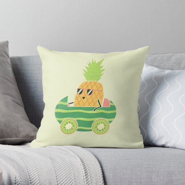 Summer Drive Throw Pillow