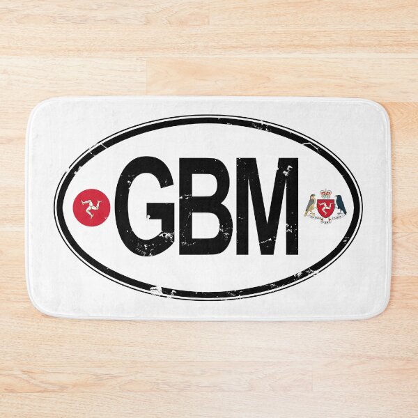 Item preview, Isle of Man Oval Country Code Decal designed and sold by rogue-design.