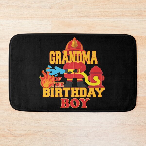 Item preview, Grandma Of The Birthday Boy Firetruck Firefighter Party design designed and sold by Grabitees.