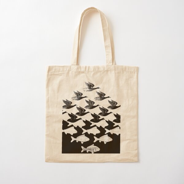 MC Escher Sky and Water I 1938 Artwork for Posters Prints Tshirts Men Women Kids Cotton Tote Bag