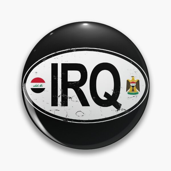 Item preview, Iraq Oval Country Code Decal designed and sold by rogue-design.