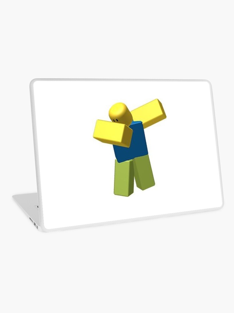 Roblox Noob Dabbing Laptop Skin By Kartin69 Redbubble - roblox noob die