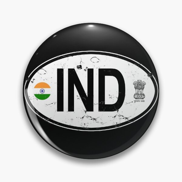 Item preview, India Oval Country Code Decal designed and sold by rogue-design.