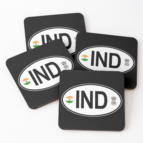 Item preview, India Oval Country Code Decal designed and sold by rogue-design.