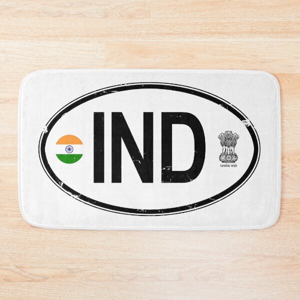 Item preview, India Oval Country Code Decal designed and sold by rogue-design.