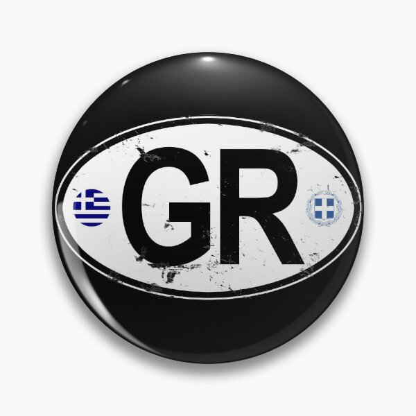 Item preview, Greece Oval Country Code Decal designed and sold by rogue-design.