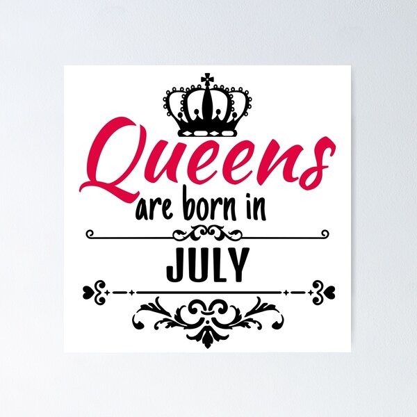 Item preview, Queens are born in July designed and sold by boohenterprise.