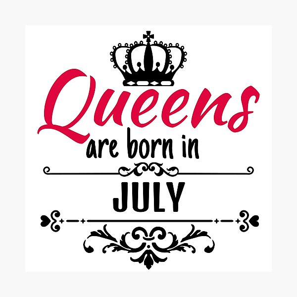 Item preview, Queens are born in July designed and sold by boohenterprise.