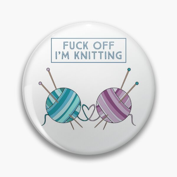 Item preview, Fuck off in knitting  designed and sold by Rosalind Chalcraft.