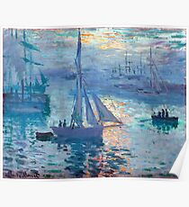 Sunrise - Marine - Claude Monet - 1873 Poster