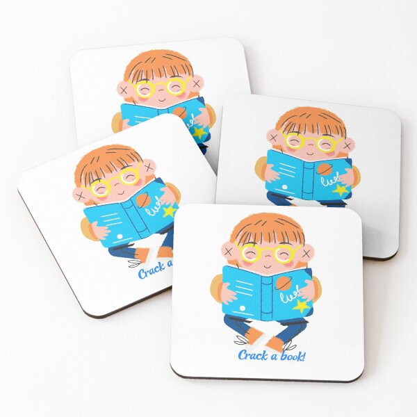 Item preview, Kid Cracking a Book- Book lovers designed and sold by EvaWolf.