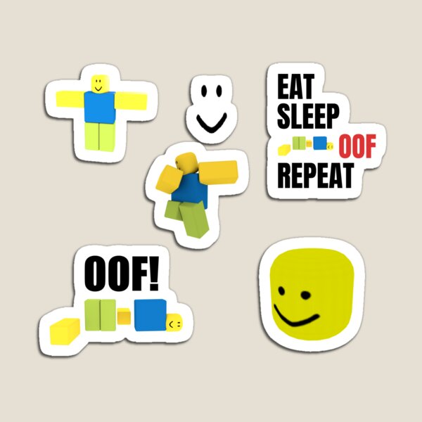 Roblox Pack Magnets Redbubble - roblox oof resource pack