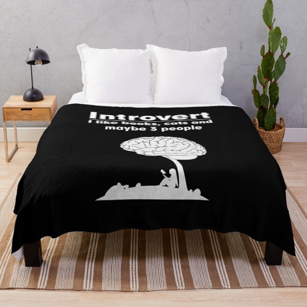 Item preview, Introvert. I like books, cats and maybe 3 people designed and sold by Death Rock Tee.