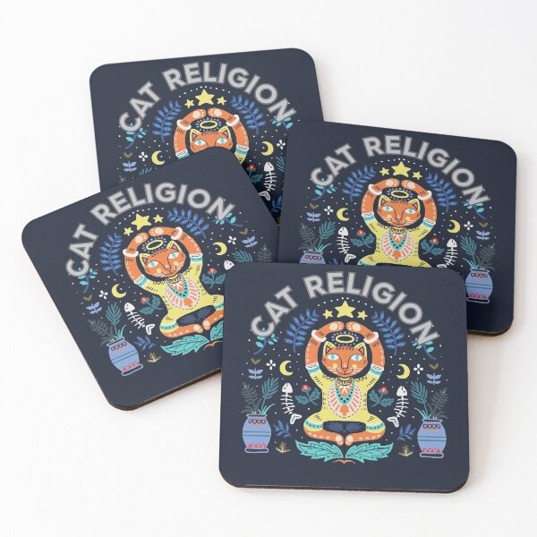 Item preview, cat religion namaste halleluya designed and sold by craftipixel.