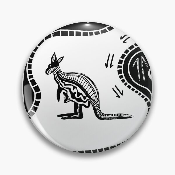 Item preview, Aboriginal designed kangaroo designed and sold by WilayDesigns.