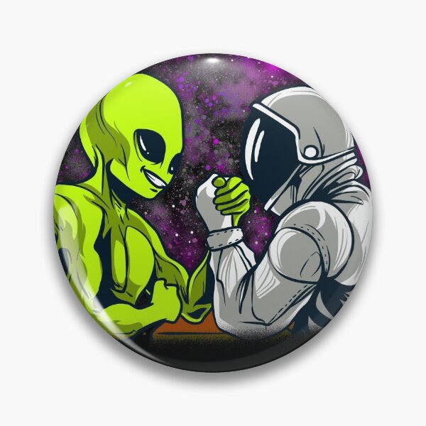 Item preview, Alien Astronaut Arm Wrestling Armwrestler Gift designed and sold by Rzelemenz.
