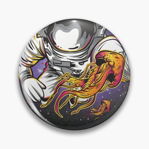 Item preview, Astronaut diving Jellyfish Outer Space Deepwater Diver Gift designed and sold by Rzelemenz.