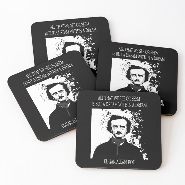 Item preview, Edgar Allen Poe. All that we see or seem, is but a dream within a dream designed and sold by Death Rock Tee.