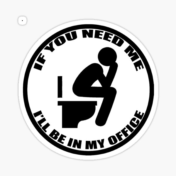 Sticker: Pooping