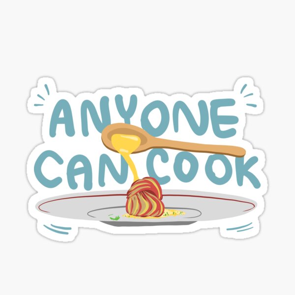 Anyone Can Cook Ratatouille Illustration Sticker