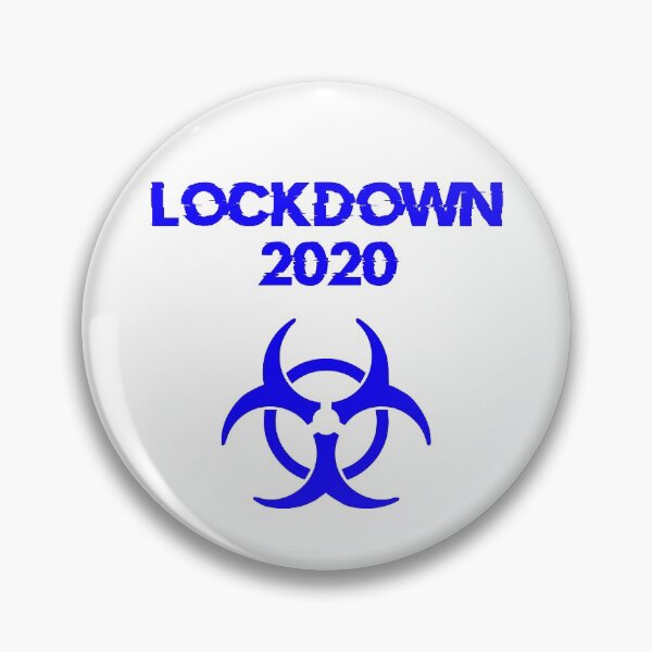 Item preview, Lockdown 2020 Biohazard Symbol (Blue) designed and sold by DafyddEm.