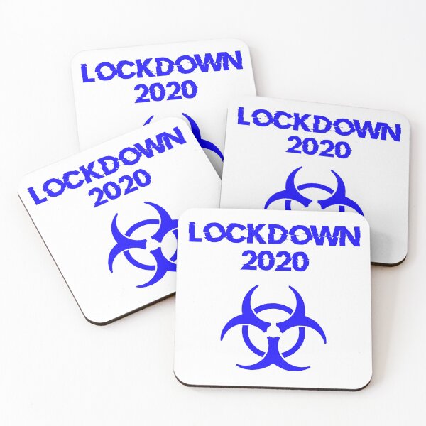 Item preview, Lockdown 2020 Biohazard Symbol (Blue) designed and sold by DafyddEm.