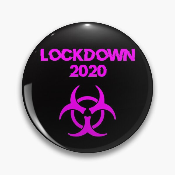 Item preview, Lockdown 2020 Biohazard Symbol (Pink) designed and sold by DafyddEm.