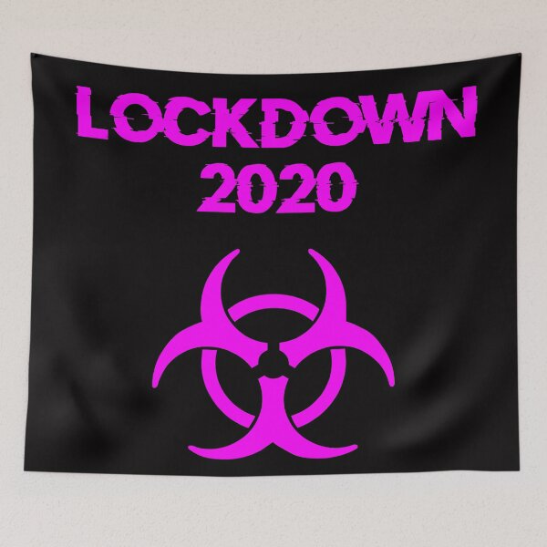 Item preview, Lockdown 2020 Biohazard Symbol (Pink) designed and sold by DafyddEm.